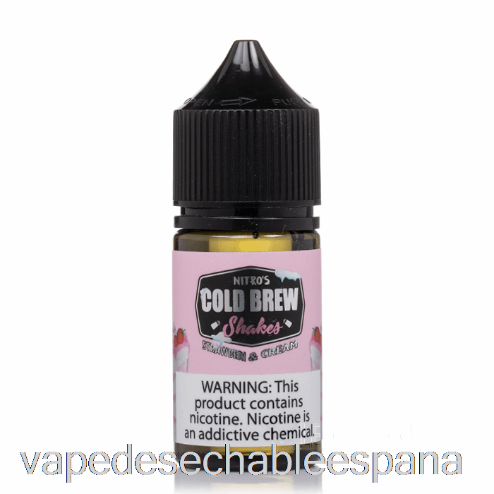 Vape Desechable España Fresas Y Nata - Nitros Cold Brew Salts - 30ml 25mg